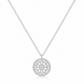 Celestial Halo Silver Necklace