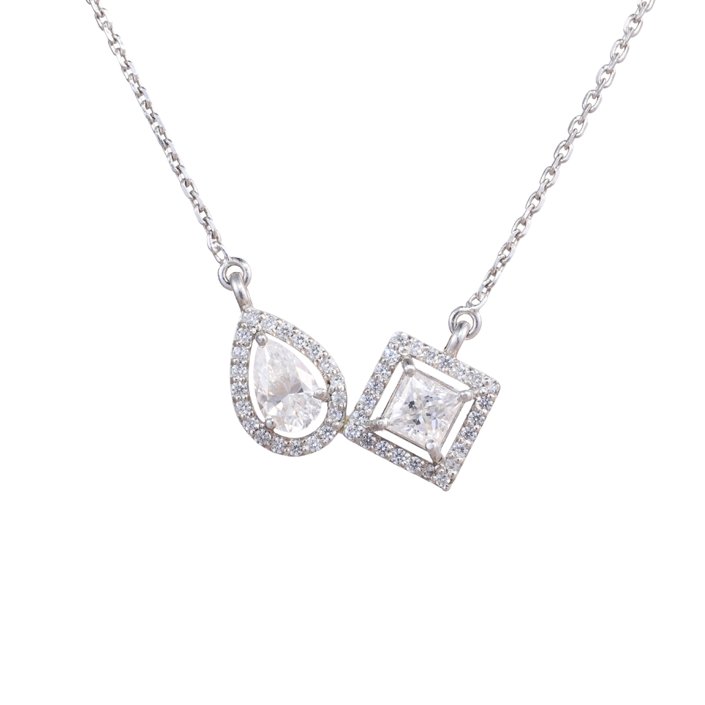 Dual Stone Pendant Chain