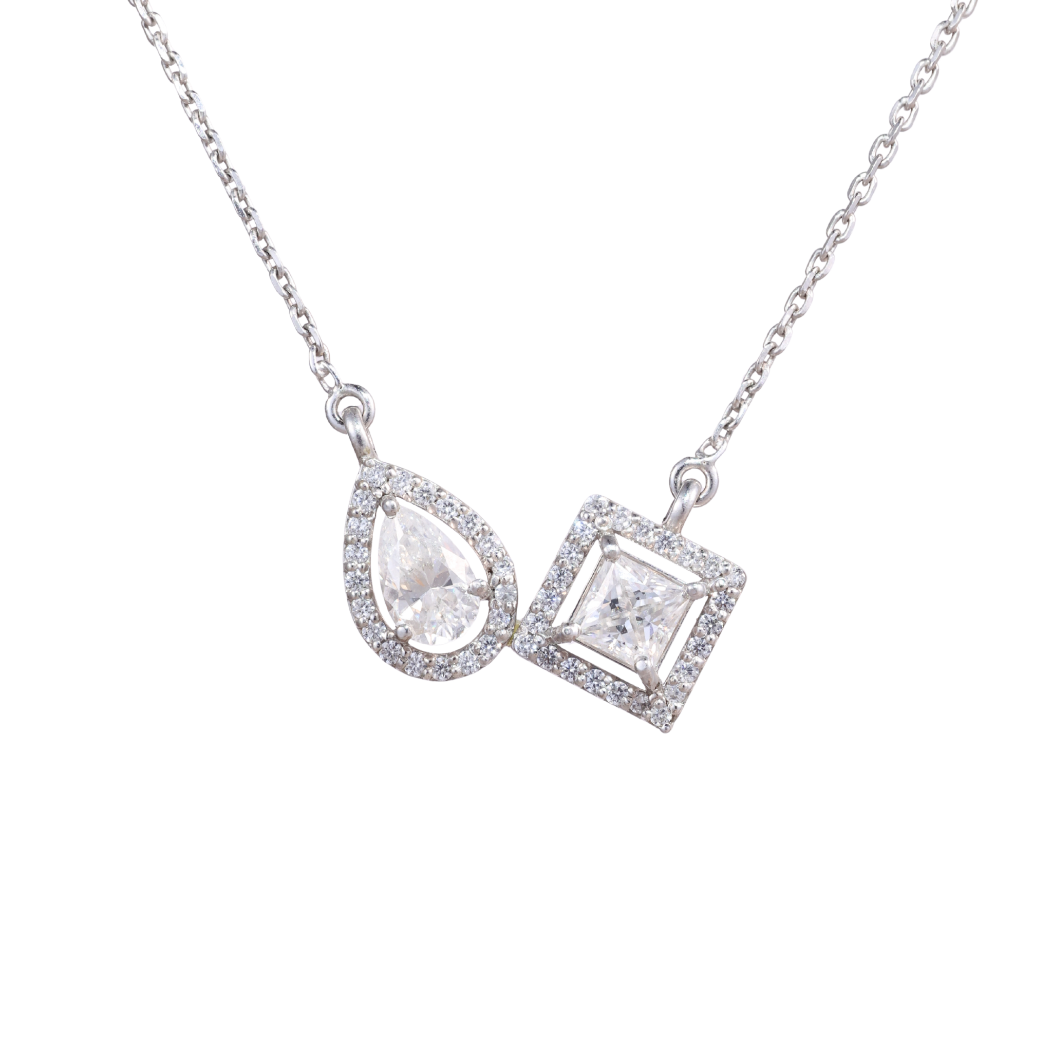 Dual Stone Pendant Chain