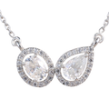 Elegant Dual Stone Pendant Chain