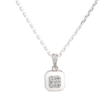 Square Crystal Pendant Chain