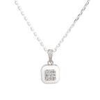 Square Crystal Pendant Chain