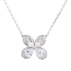 Butterfly Crystal Pendant Chain