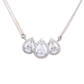 Elegant Triple Teardrop Pendant Chain