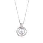 Classic Halo Circle Pendant