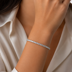 Eternal Sparkle Silver Tennis Bracelet