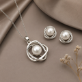 Elegant Pearl Pendant Set