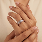 Rose Gold Luxe Solitaire Crystal Ring