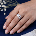 Elegant Pear Crystal Ring