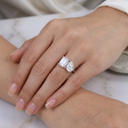 Twin Stone Statement Ring