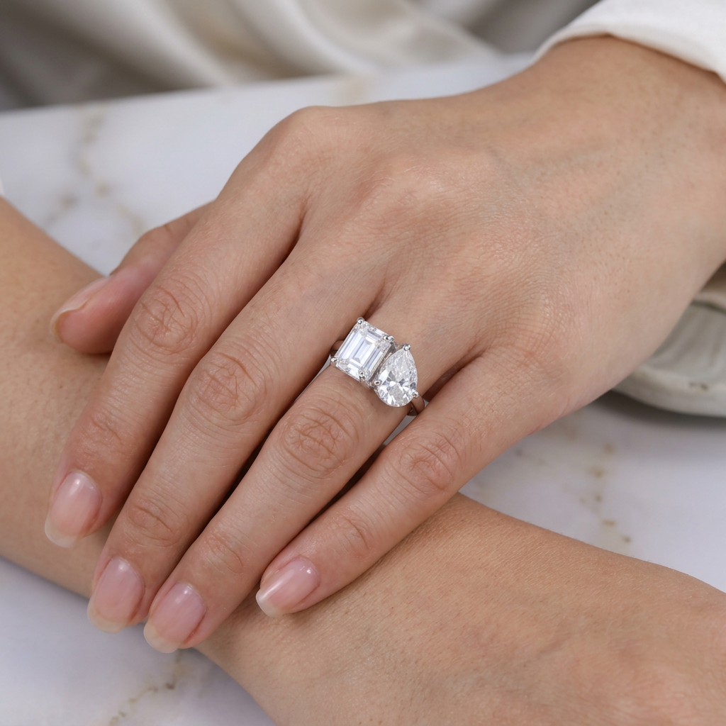 Twin Stone Statement Ring