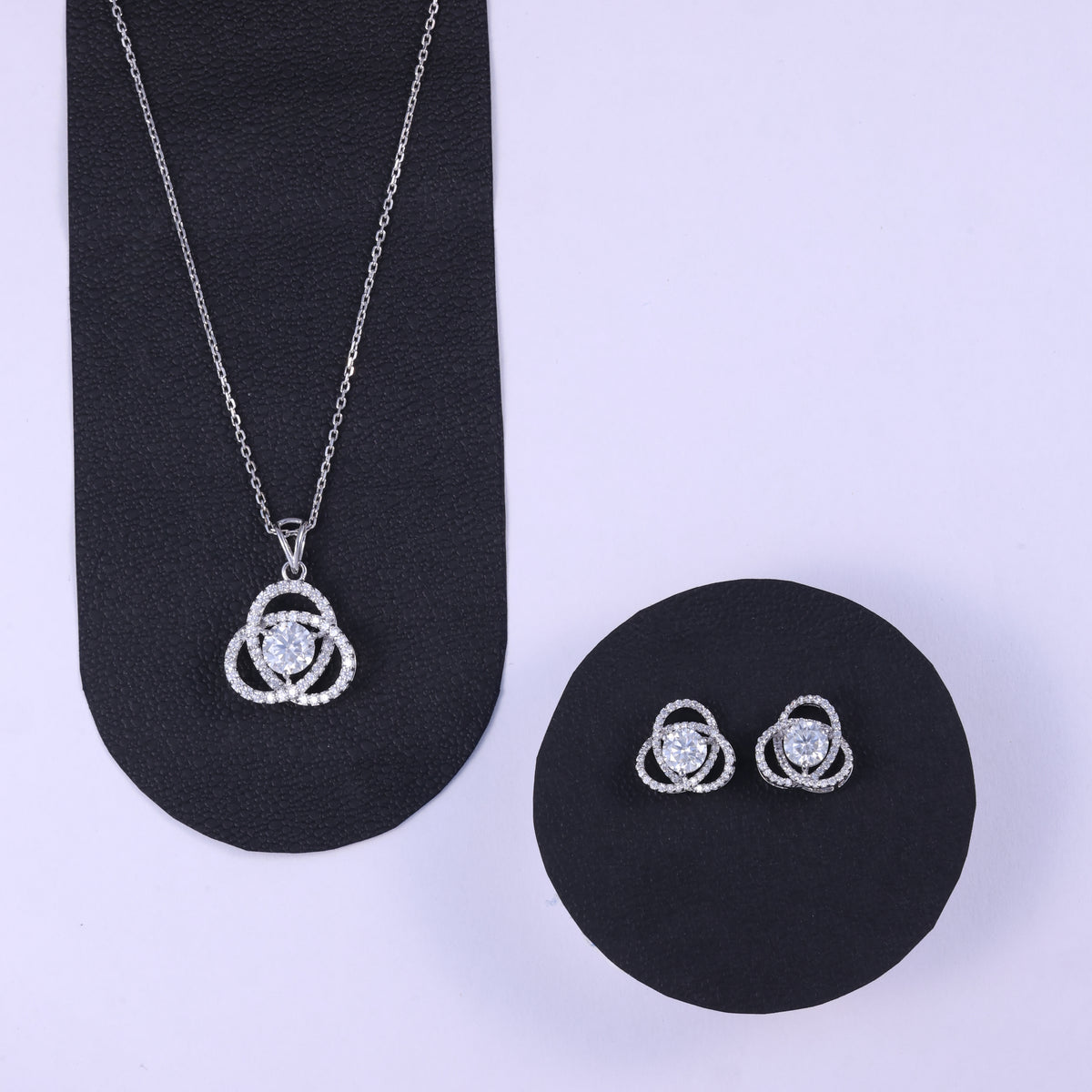 Elegant Crystal Pendant Set