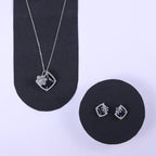Royal Blue Crystal Pendant Set