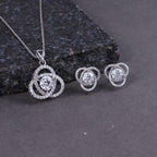 Elegant Crystal Pendant Set