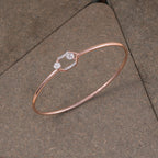 Rose Gold Hexagon Crystal Kada