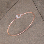 Rose Gold Infinity Crystal Kada