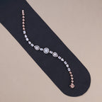 Rose Gold Celestial Crystal Link Bracelet