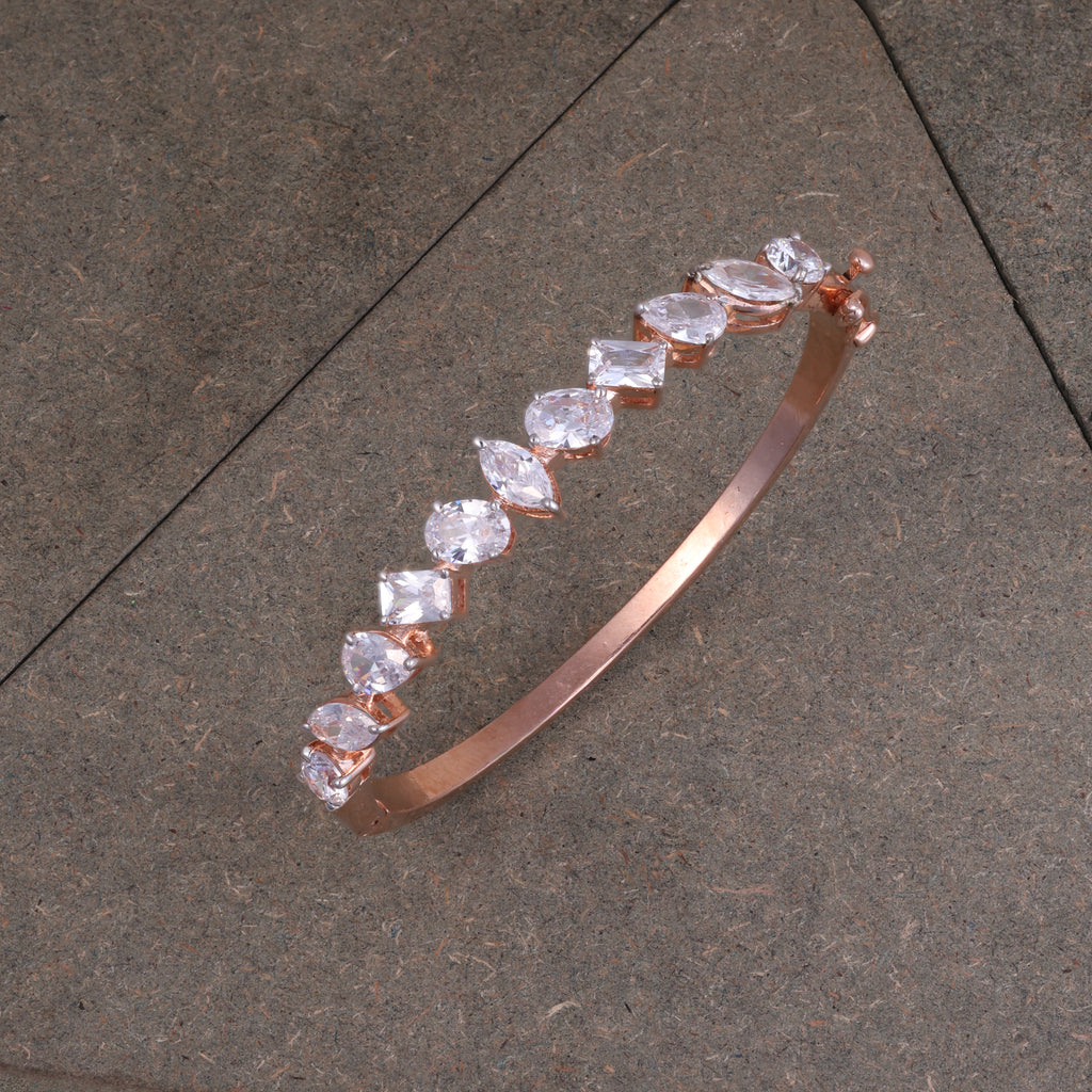 Rose Gold Marquise Crystal Kada