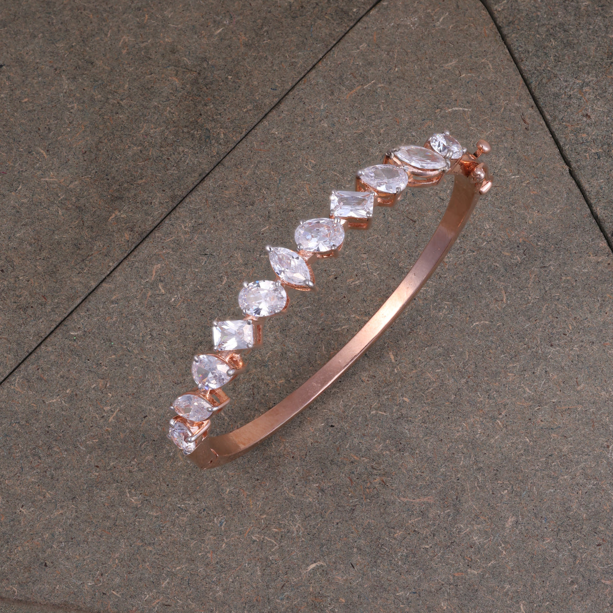 Rose Gold Marquise Crystal Kada