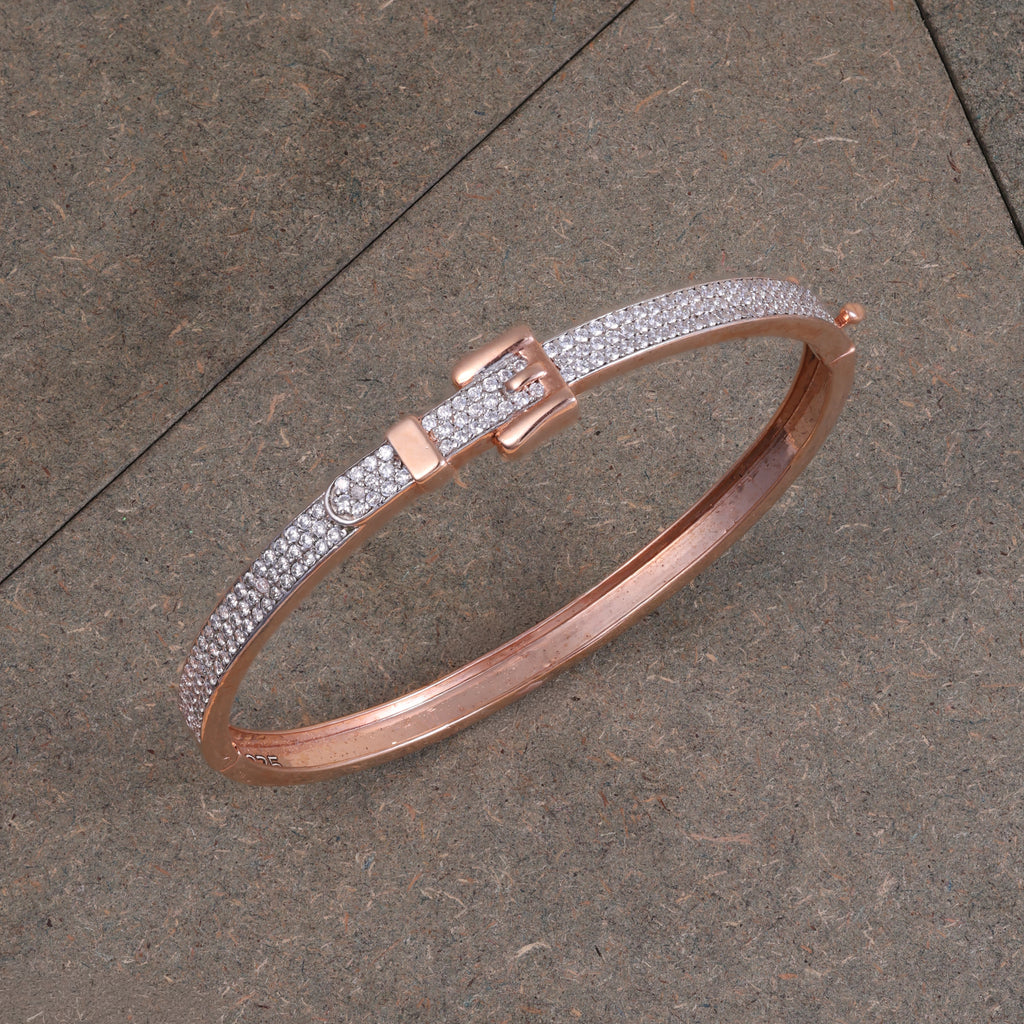 Rose Gold Crystal Pavé Kada