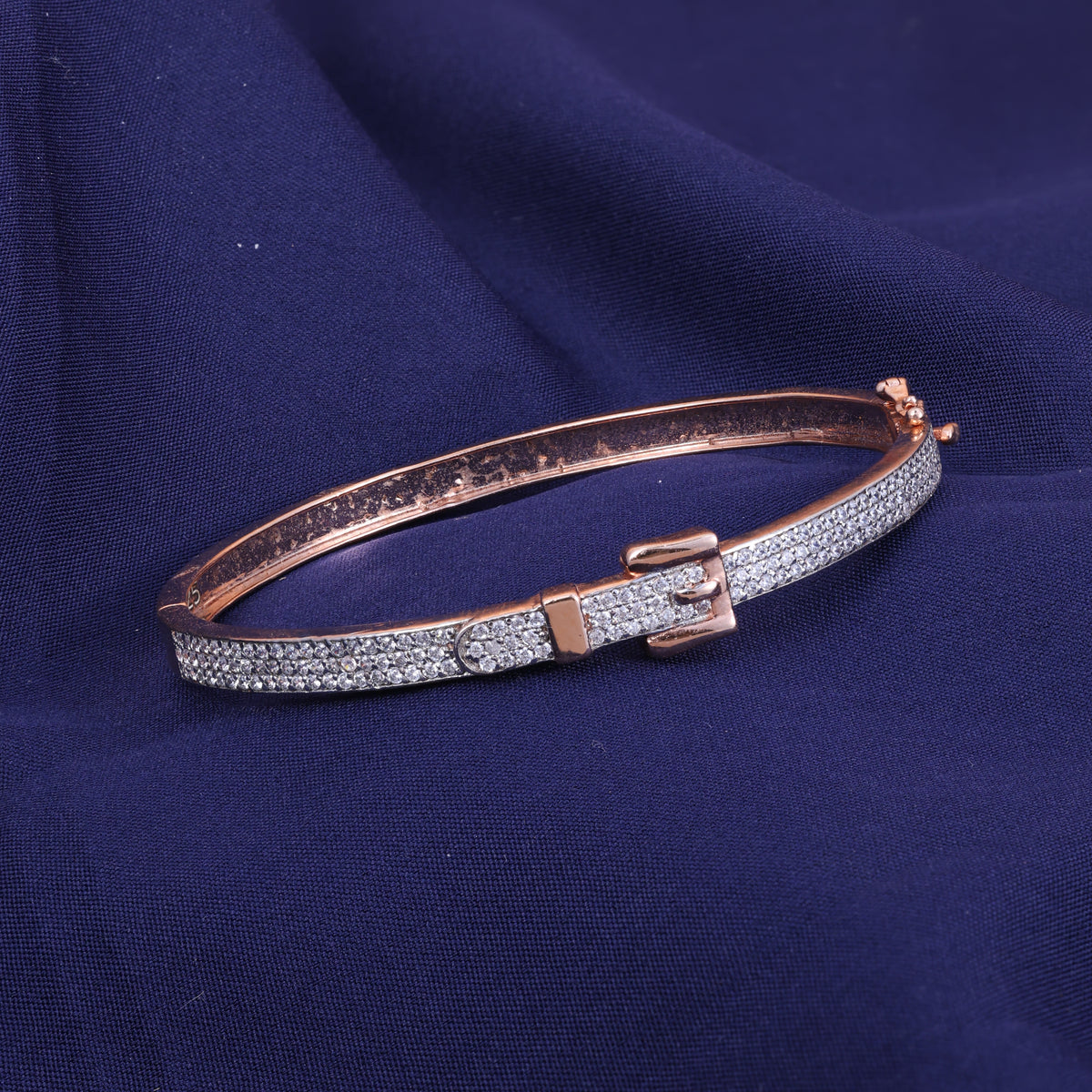 Rose Gold Crystal Pavé Kada