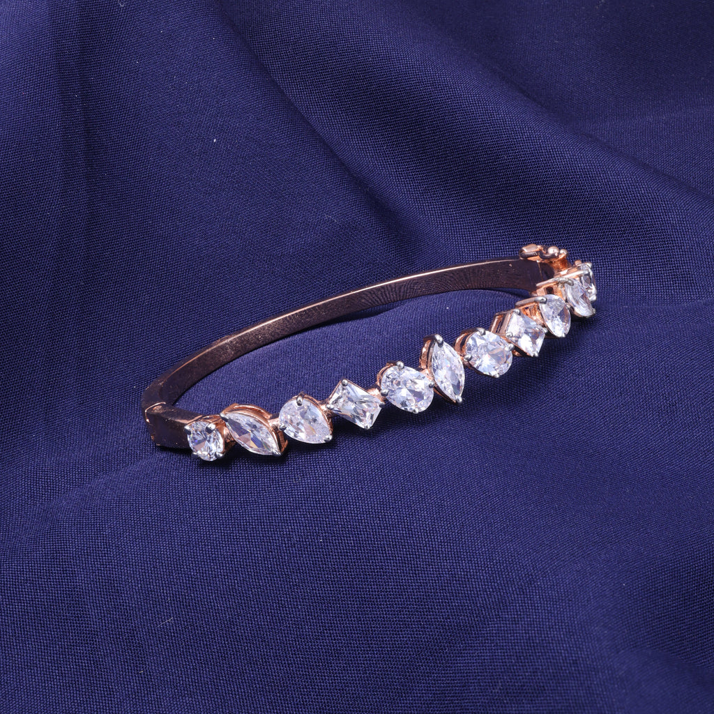 Rose Gold Marquise Crystal Kada