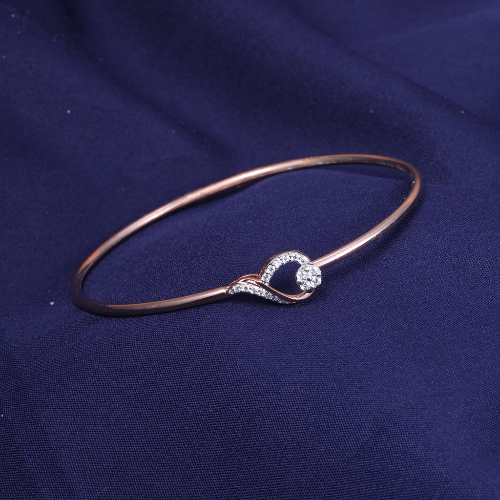 Rose Gold Infinity Crystal Kada