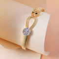Gold Emerald Crystal Statement Kada