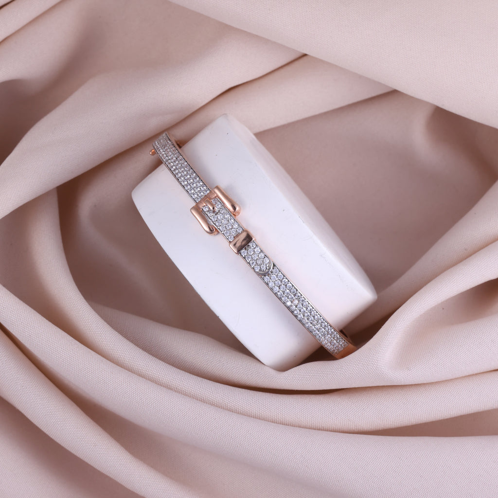 Rose Gold Crystal Pavé Kada