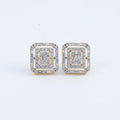 Regal Radiance Geometric Earrings