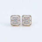Regal Radiance Geometric Earrings