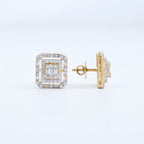 Regal Radiance Geometric Earrings