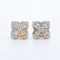 Floral Crystal Stud Earrings