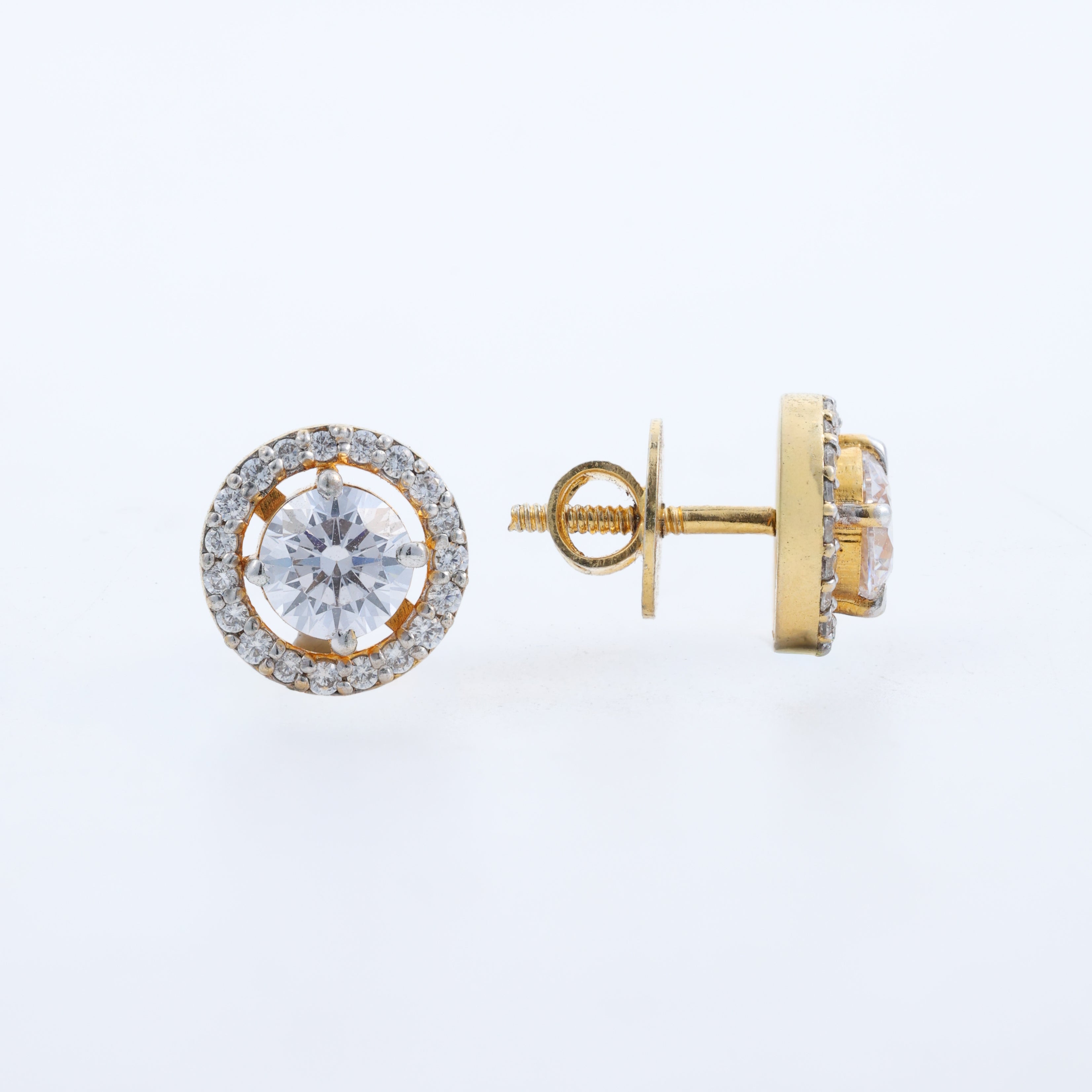Classic Halo Stud Earrings