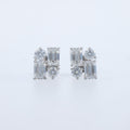 Geometric Crystal Stud Earrings