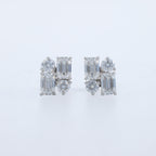 Geometric Crystal Stud Earrings