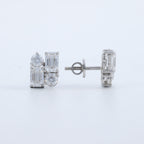 Geometric Crystal Stud Earrings