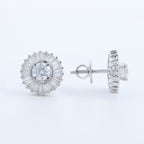Celestial Halo Crystal Stud Earrings