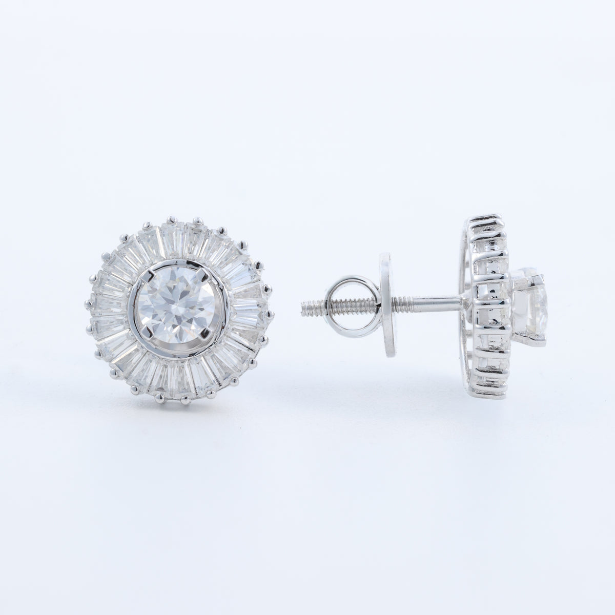 Celestial Halo Crystal Stud Earrings