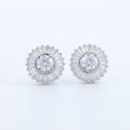 Celestial Halo Crystal Stud Earrings