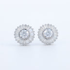 Celestial Halo Crystal Stud Earrings