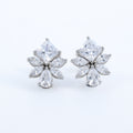 Floral Sparkle Stud Earrings