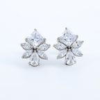 Floral Sparkle Stud Earrings