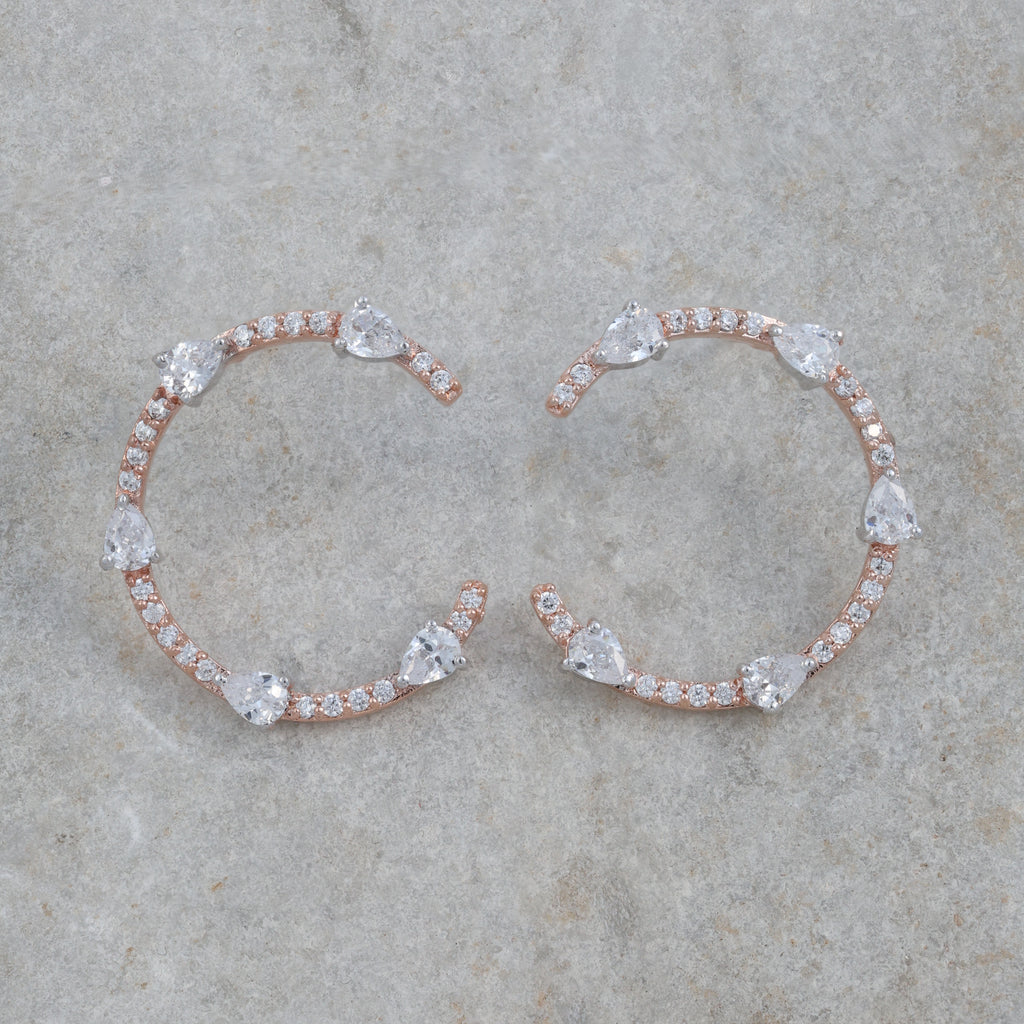 Crystal Hoop Earrings