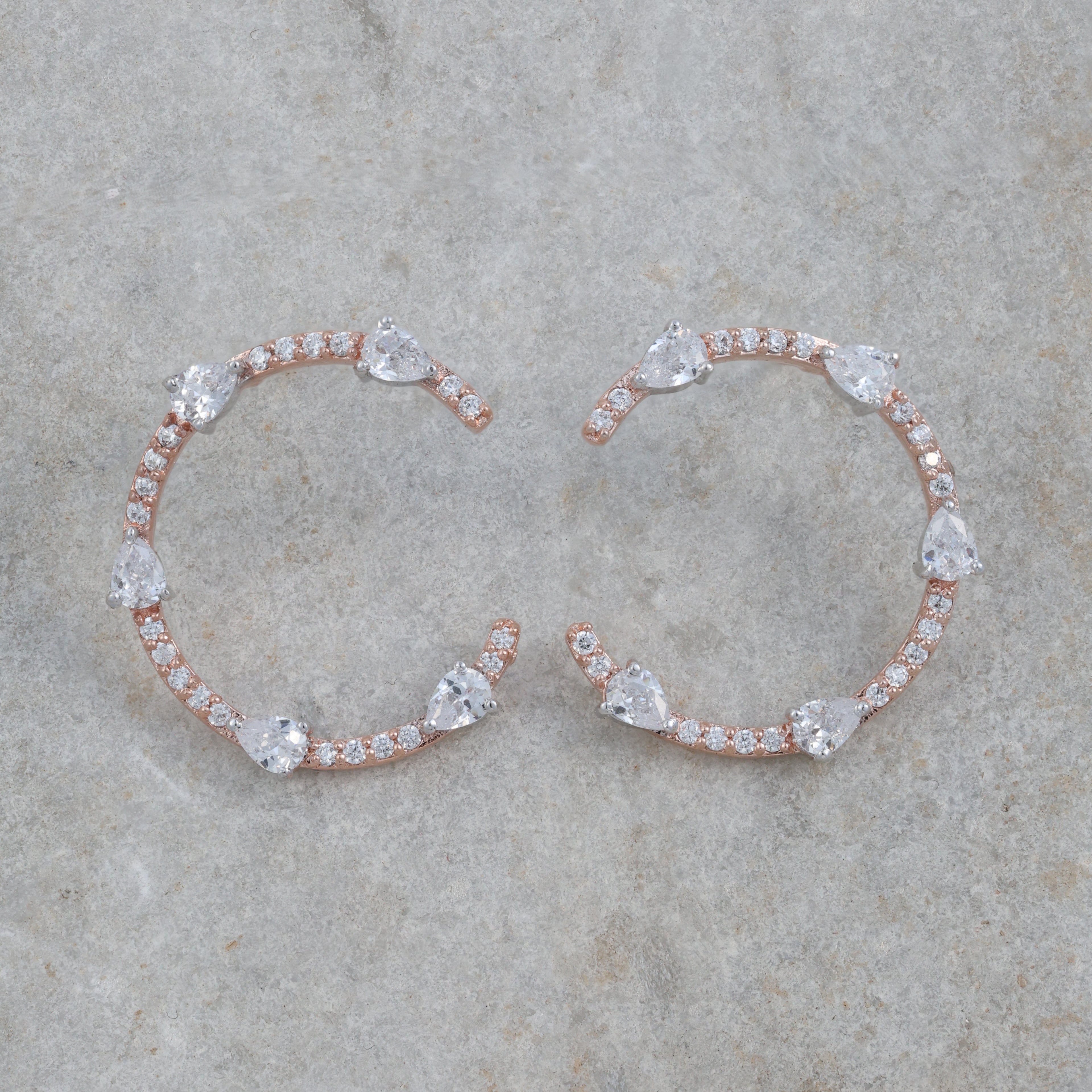 Crystal Hoop Earrings