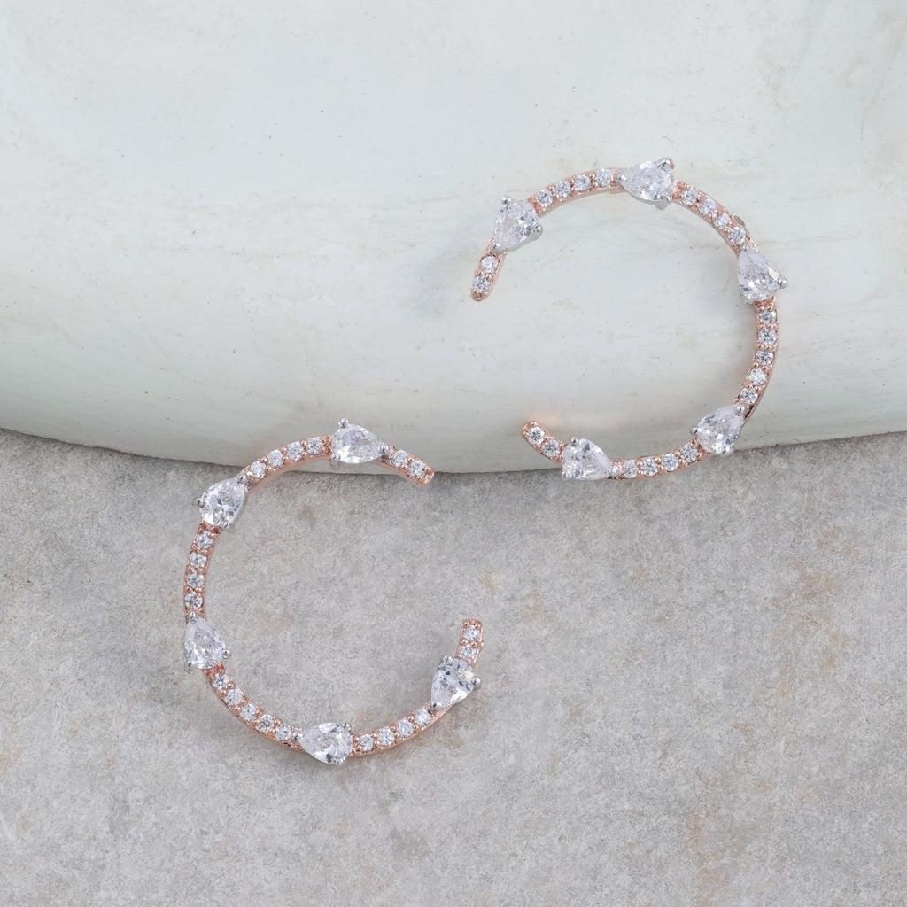 Crystal Hoop Earrings