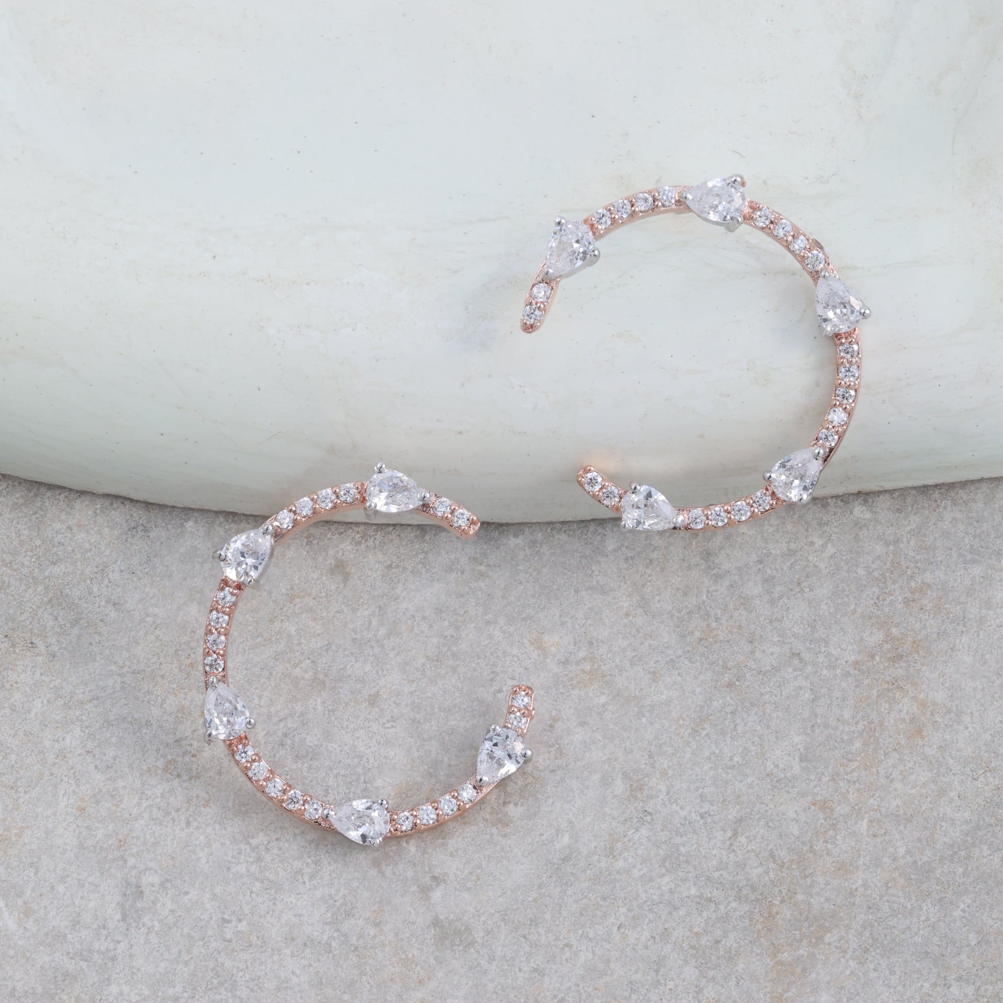 Crystal Hoop Earrings