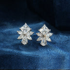 Floral Sparkle Stud Earrings