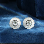 Celestial Halo Crystal Stud Earrings