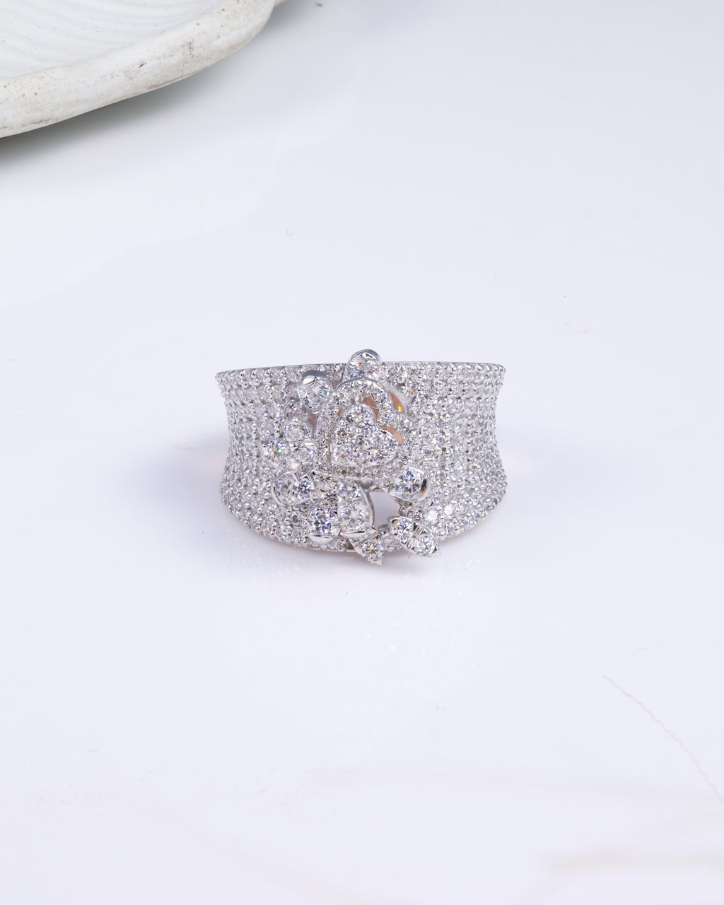 Crystal Bloom Statement Ring
